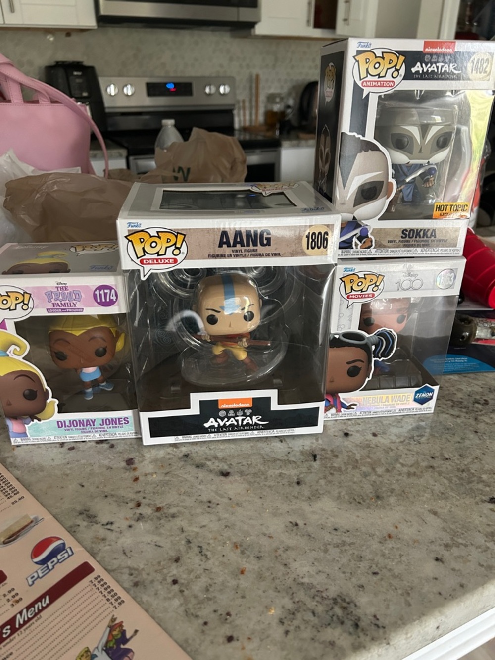 Funko pop Aang dijonay Disney Sokka Nebula wade Funko pop for sale